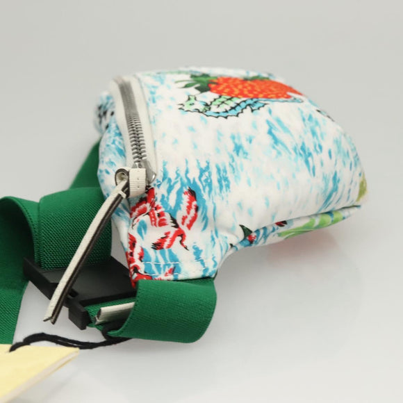 GUCCI Children's Waist bag Nylon White Silver 502095 Auth ac3786