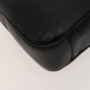 GUCCI Bamboo Hand Bag Leather 2way Black Gold 001 1781 1577 Auth ac3788-16