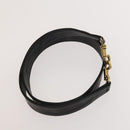 GUCCI Bamboo Hand Bag Leather 2way Black Gold 001 1781 1577 Auth ac3788-20
