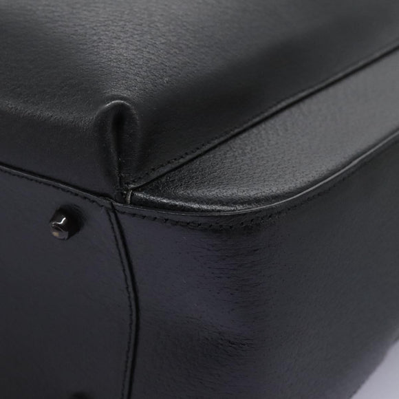 GUCCI Hand Bag Leather Black 002 1118 0462 Auth ac3789
