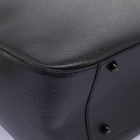 GUCCI Hand Bag Leather Black 002 1118 0462 Auth ac3789
