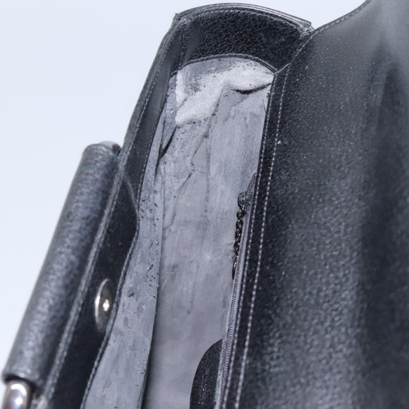 GUCCI Hand Bag Leather Black 002 1118 0462 Auth ac3789