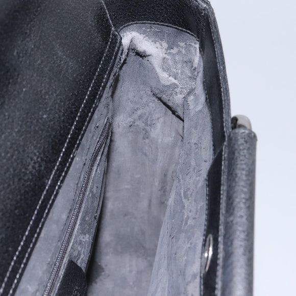 GUCCI Hand Bag Leather Black 002 1118 0462 Auth ac3789