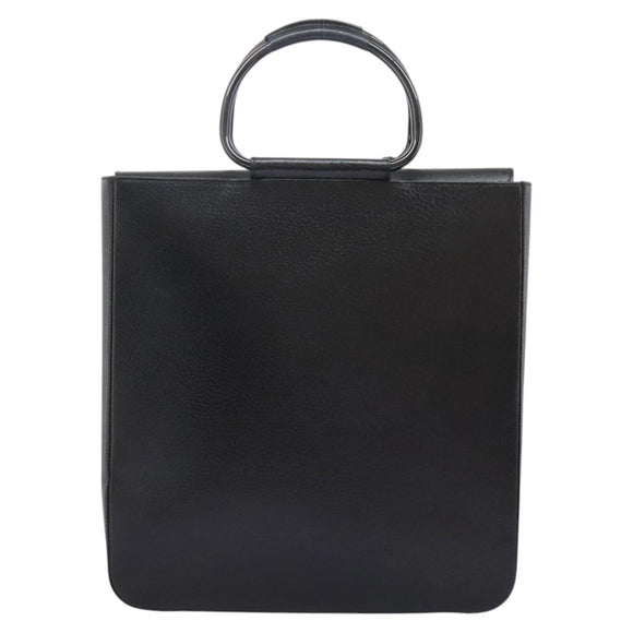 GUCCI Hand Bag Leather Black 002 1118 0462 Auth ac3789