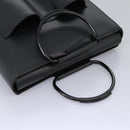 GUCCI Hand Bag Leather Black 002 1118 0462 Auth ac3789-6
