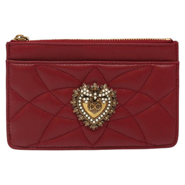 DOLCE&GABBANA Wallet Leather Red Auth ac3791 - 0