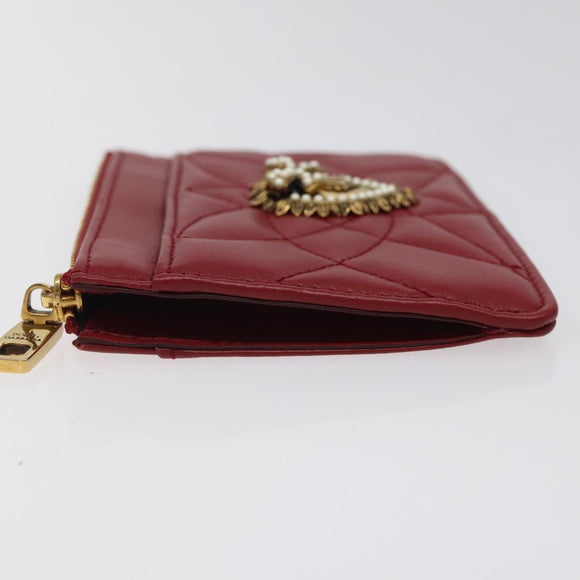 DOLCE&GABBANA Wallet Leather Red Auth ac3791