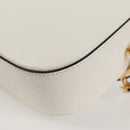 GUCCI Adidas Collaboration Horsebit Bag Leather 2way White 722009 Auth ac3794AM-18