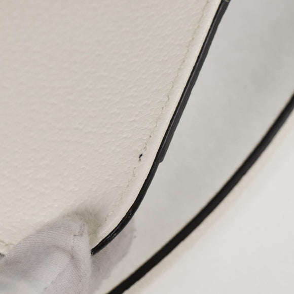 GUCCI Adidas Collaboration Horsebit Bag Leather 2way White 722009 Auth ac3794AM