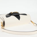 GUCCI Adidas Collaboration Horsebit Bag Leather 2way White 722009 Auth ac3794AM-6