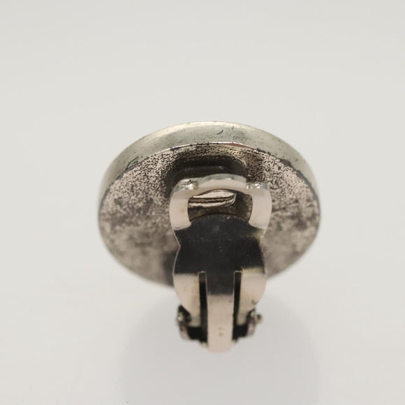 CHANEL Earring metal Silver CC Auth ac3797