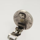 CHANEL Earring metal Silver CC Auth ac3797-14