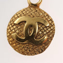 CHANEL COCO Mark Chain Necklace metal Gold CC Auth ac3798-10