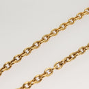 CHANEL COCO Mark Chain Necklace metal Gold CC Auth ac3798-15