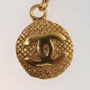 CHANEL COCO Mark Chain Necklace metal Gold CC Auth ac3798-3