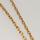 CHANEL COCO Mark Chain Necklace metal Gold CC Auth ac3798-5