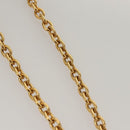 CHANEL COCO Mark Chain Necklace metal Gold CC Auth ac3798-6