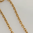 CHANEL COCO Mark Chain Necklace metal Gold CC Auth ac3798-7