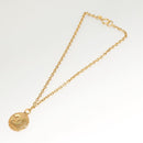 CHANEL COCO Mark Chain Necklace metal Gold CC Auth ac3798-9