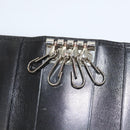 VERSACE Key Case Leather Black Auth ac3800-18