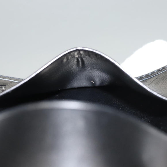 VERSACE Key Case Leather Black Auth ac3800