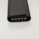 VERSACE Key Case Leather Black Auth ac3800-4