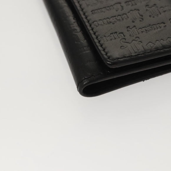 VERSACE Key Case Leather Black Auth ac3800