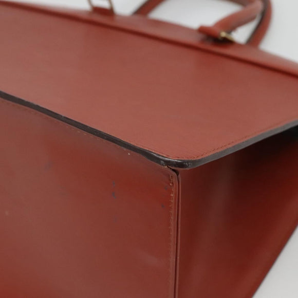 LOUIS VUITTON Epi Riviera Hand Bag Brown M48183 LV Auth ac3809