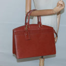 LOUIS VUITTON Epi Riviera Hand Bag Brown M48183 LV Auth ac3809-23