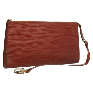 LOUIS VUITTON Epi Pochette Accessoires Pouch Vintage Brown M52953 LV Auth ac3810