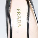 PRADA High Heels Leather 36 1/2 Black Auth ac3811-15