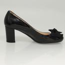 PRADA High Heels Leather 36 1/2 Black Auth ac3811-21
