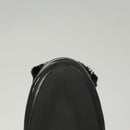 PRADA High Heels Leather 36 1/2 Black Auth ac3811-23