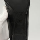 PRADA High Heels Leather 36 1/2 Black Auth ac3811-25