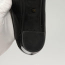 PRADA High Heels Leather 36 1/2 Black Auth ac3811-26