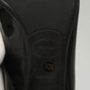 PRADA High Heels Leather 36 1/2 Black Auth ac3811-27