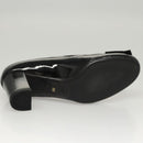 PRADA High Heels Leather 36 1/2 Black Auth ac3811-29