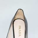 PRADA High Heels Leather 36 1/2 Black Auth ac3811-31