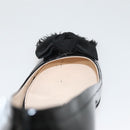 PRADA High Heels Leather 36 1/2 Black Auth ac3811-32