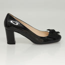 PRADA High Heels Leather 36 1/2 Black Auth ac3811-4