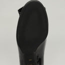 PRADA High Heels Leather 36 1/2 Black Auth ac3811-9