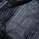 PRADA Pouch Nylon Silver Black Auth ac3814-11