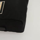 PRADA Pouch Nylon Silver Black Auth ac3814-7