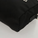 PRADA Pouch Nylon Silver Black Auth ac3814-14