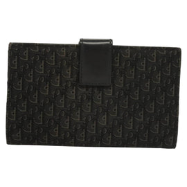 Christian Dior Trotter Canvas Wallet Black Auth ac3817 - 0