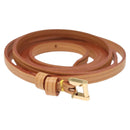 LOUIS VUITTON Strap Leather 50"" Beige LV Auth ac3819-2