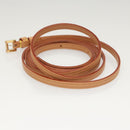 LOUIS VUITTON Strap Leather 50"" Beige LV Auth ac3819-4