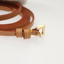 LOUIS VUITTON Strap Leather 50"" Beige LV Auth ac3819-6