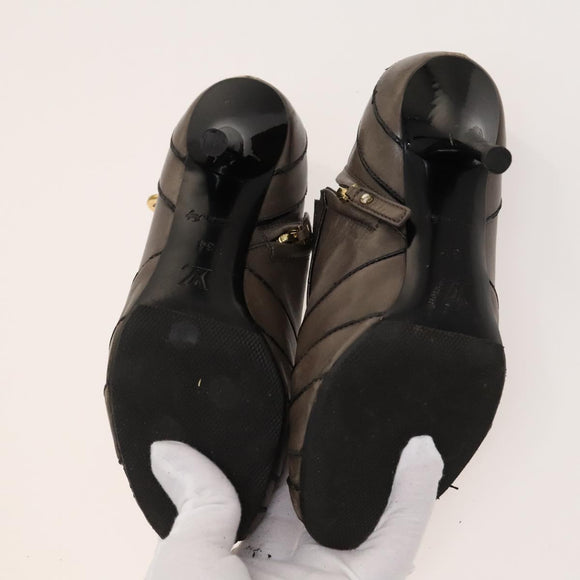 Salvatore Ferragamo Louis Vuitton High Heels Leather 2 Set Beige Auth ac3823