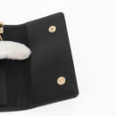 CHANEL Key Case Caviar Skin Black CC Auth ac3828M-18